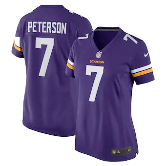 womens nike patrick peterson purple minnesota vikings playe